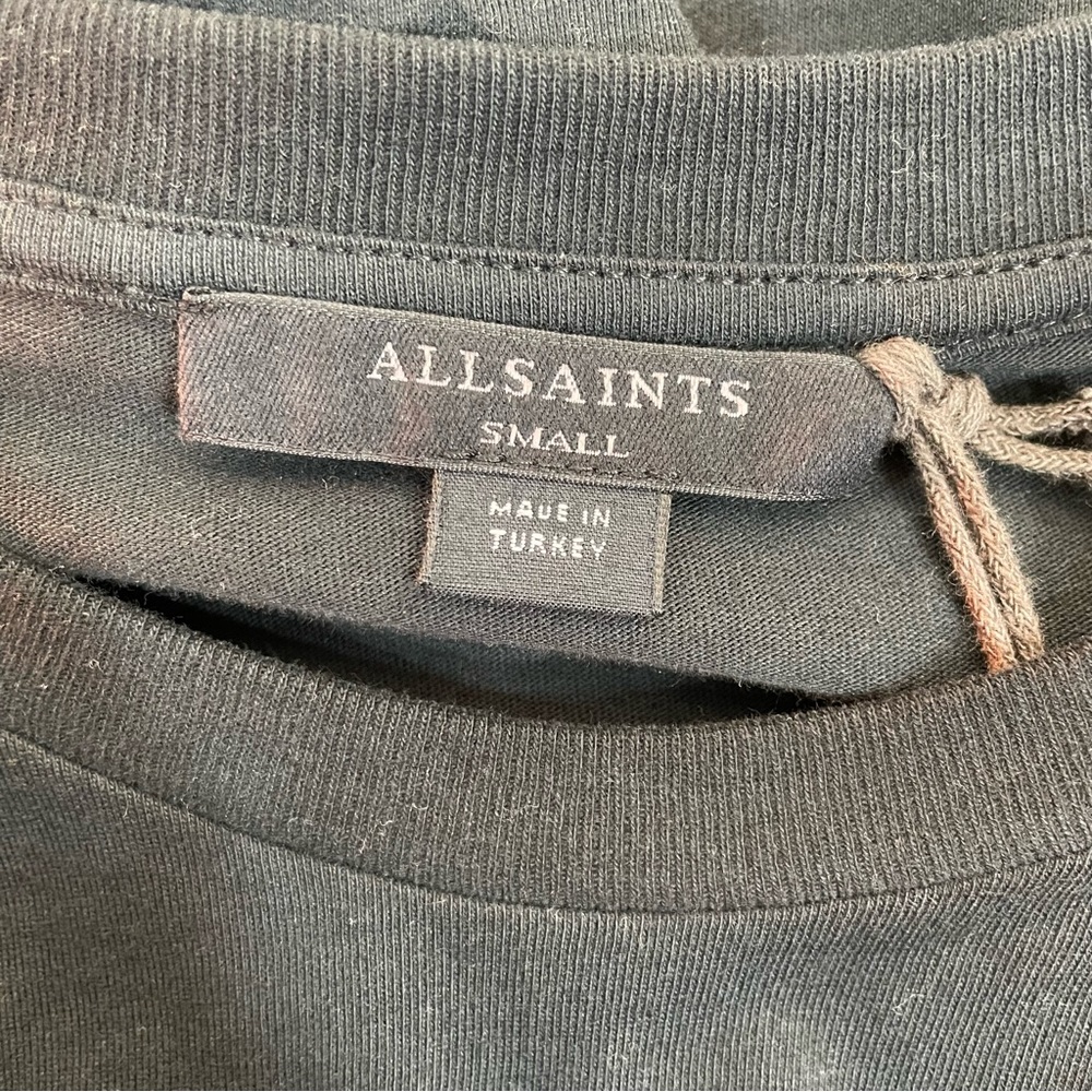 NWT All Saints Black ‘All Women Always All Saints” T-Shirt - Picture 4 of 8